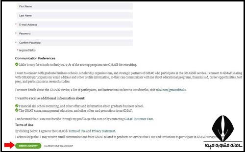 مراحل ثبت نام آزمون جی مت